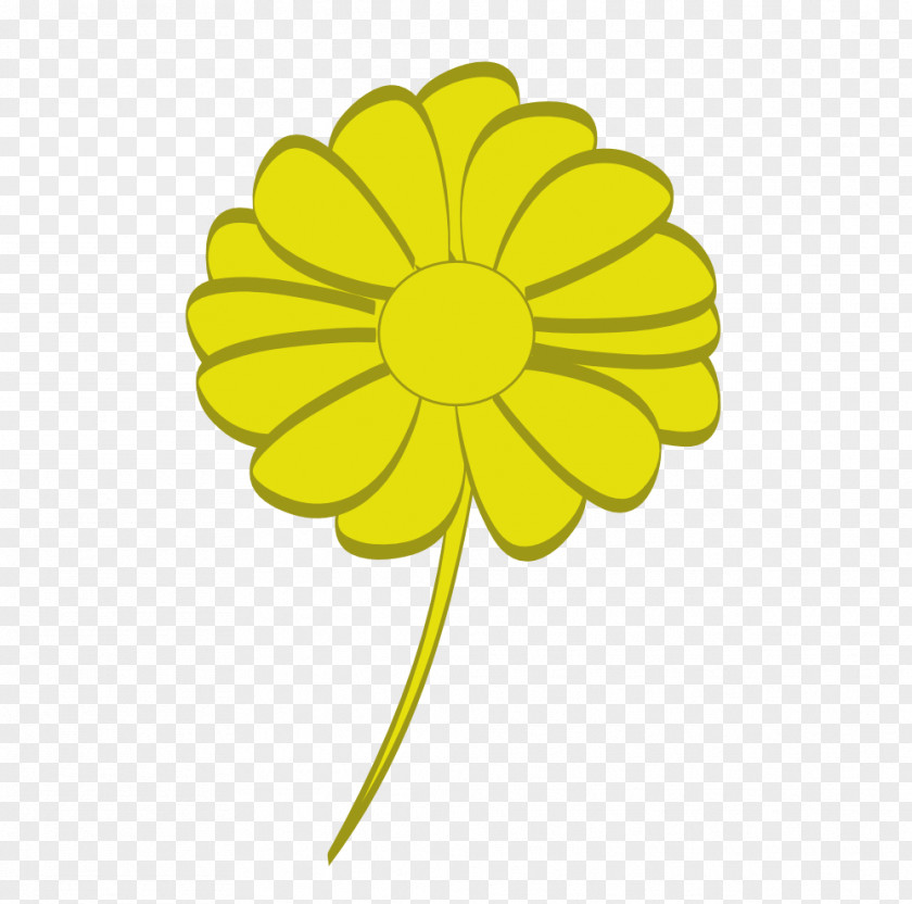 Flower Wall Yellow Clip Art PNG