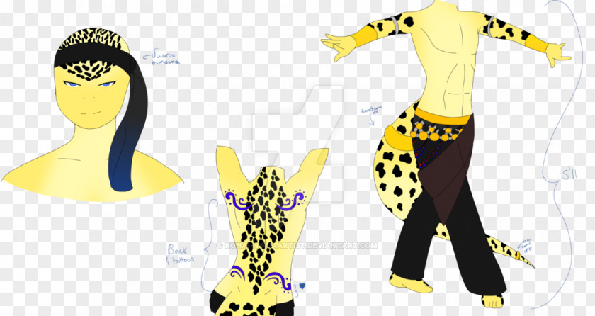 Giraffe Outerwear Pattern PNG