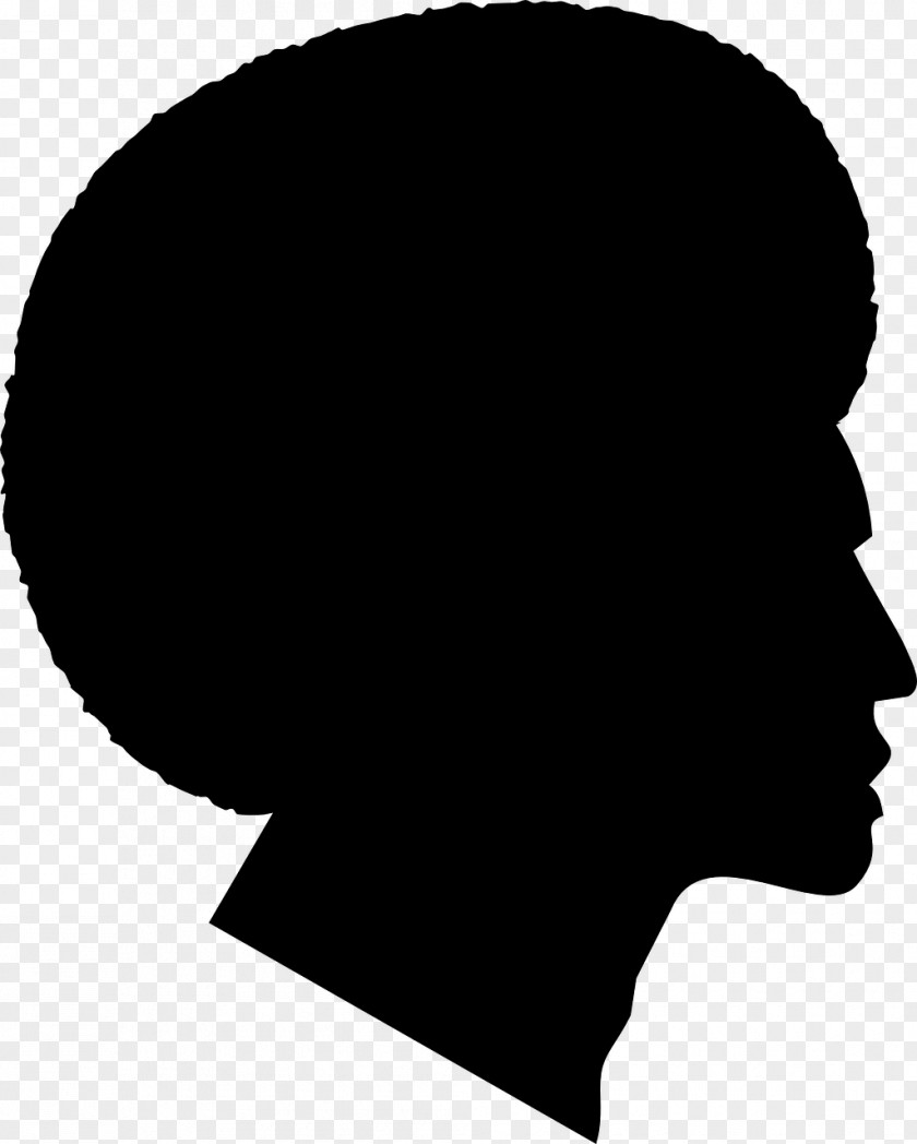 Silhouette Afro Black Clip Art PNG