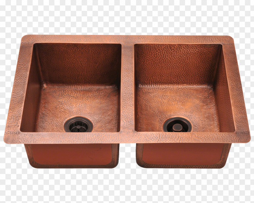 Sink Kitchen Bowl Copper Drain PNG