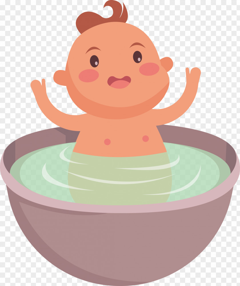 Baby Shower Vector Material Bathing Infant Clip Art PNG