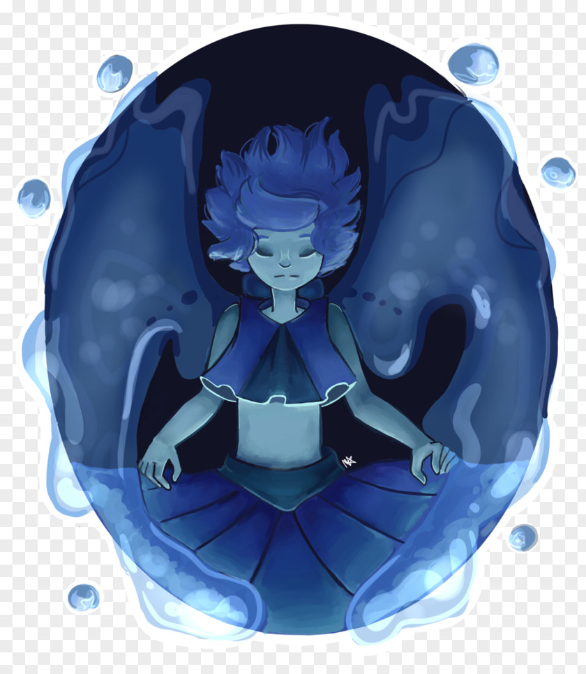 Billows Lapis Lazuli Blue Azure Gemstone Fan Art PNG