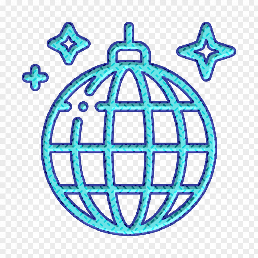 New Year Icon Disco Ball PNG