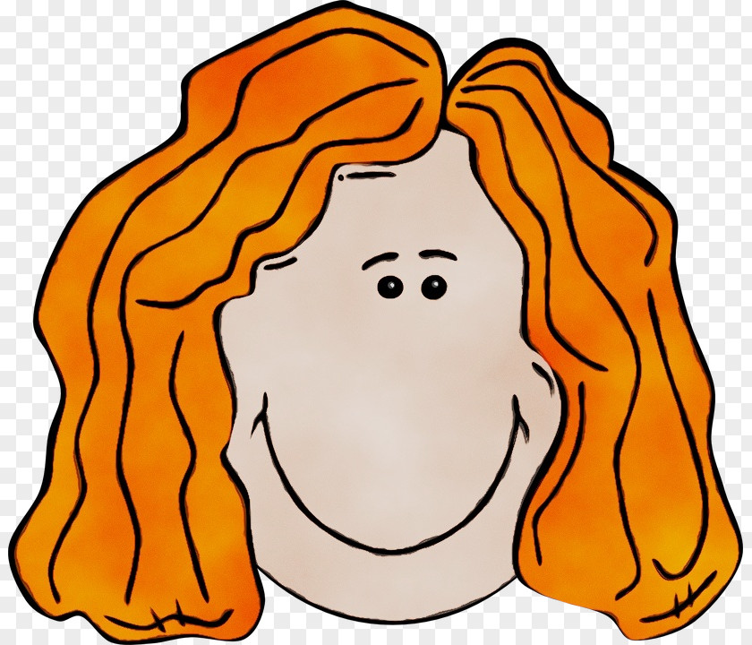 Smile Pleased Orange PNG