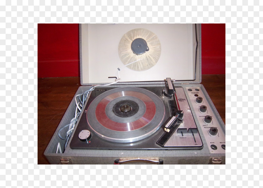 Vinyl Furniture 1960s Phonograph Record Turntable Gray Stereophonic Sound PNG