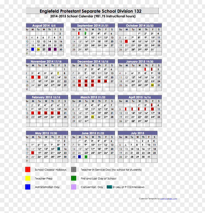 Watercolor Calendar Houston Independent School District Academic Term Year PNG
