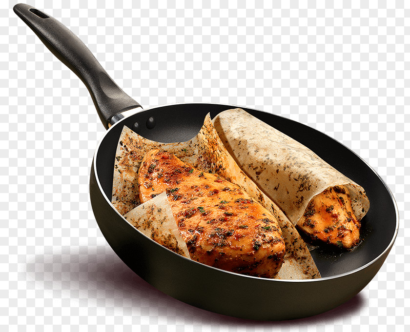 Frying Pan Dish Maggi Chicken As Food Meat PNG