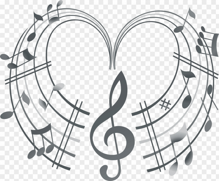 Notes Musical Note Mural Staff PNG