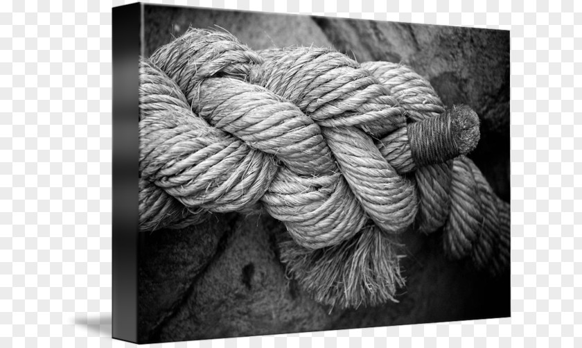 Rope Knot Black And White Monochrome Photography Yarn PNG