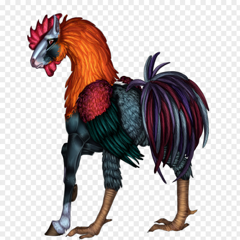 Chicken Rooster Hippalectryon Horse Legendary Creature PNG