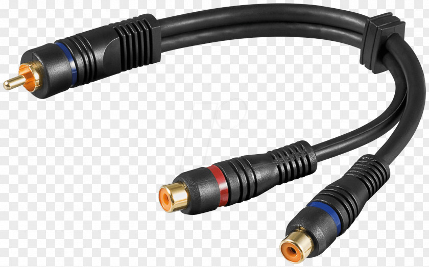 RCA Connector Adapter Phone Electrical Cable Stereophonic Sound PNG