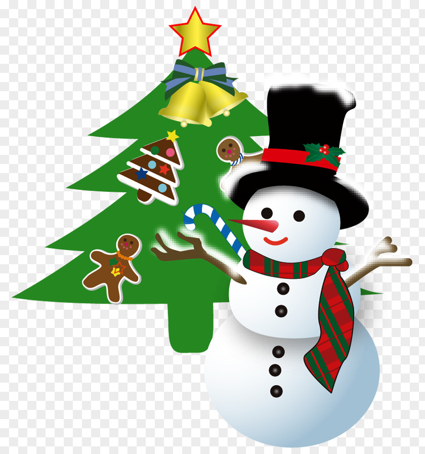 Santa Claus Snowman Christmas Ornament Tree PNG