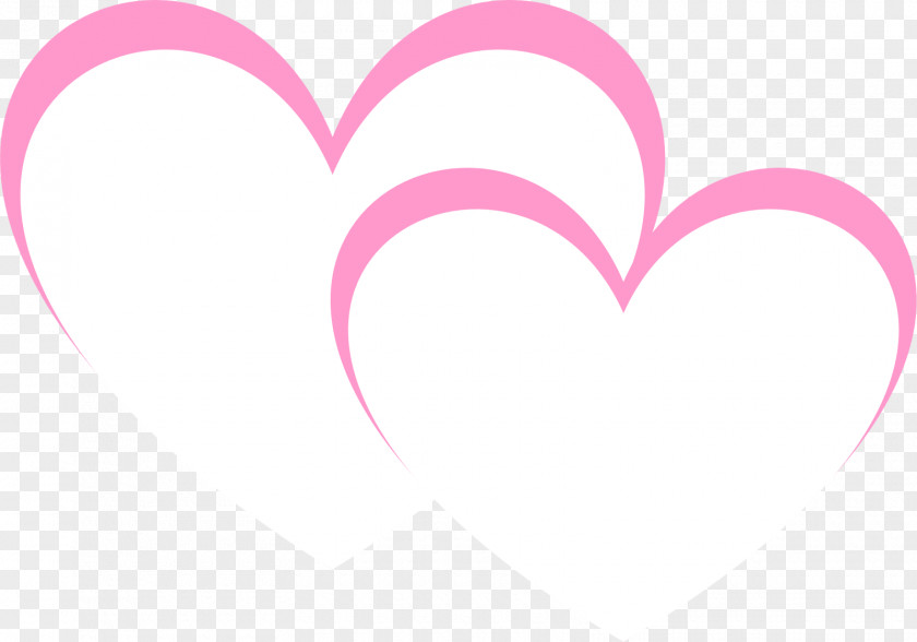 Valentine Heart Border Templates Clip Art Line Pink M M-095 PNG