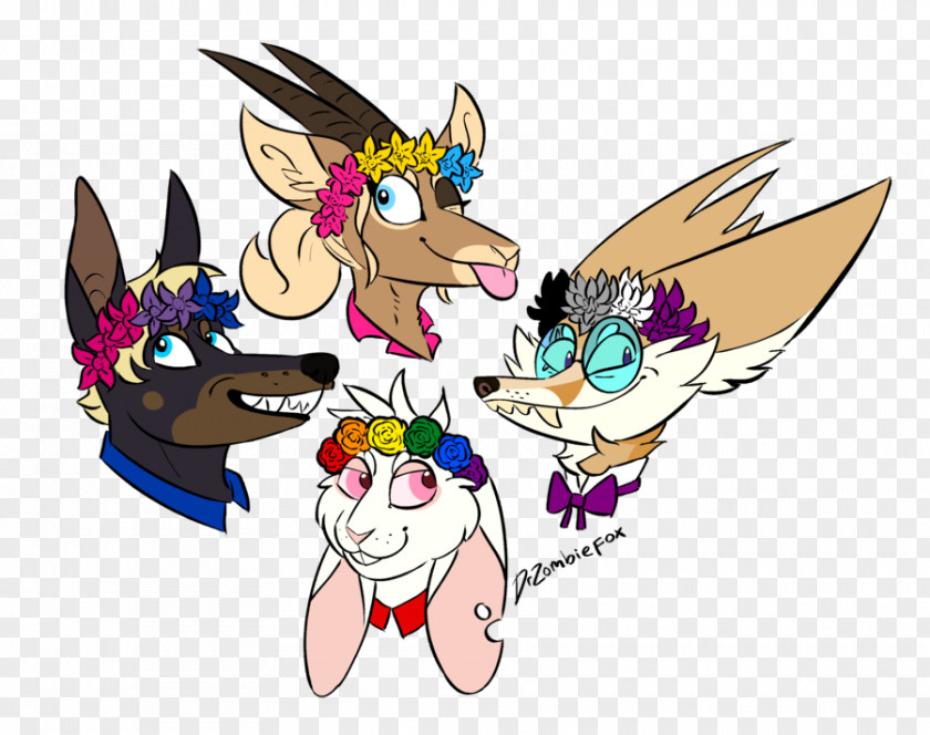 Pride Flowers Concept Art Molly's Girlfriend Canidae PNG
