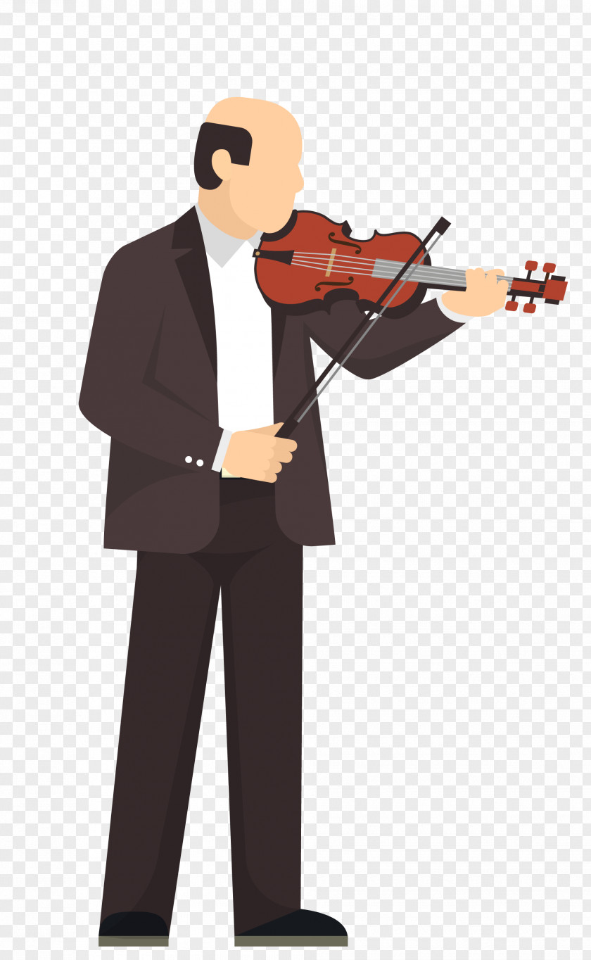 Vector Violin Playing Material Musical Instrument Euclidean PNG