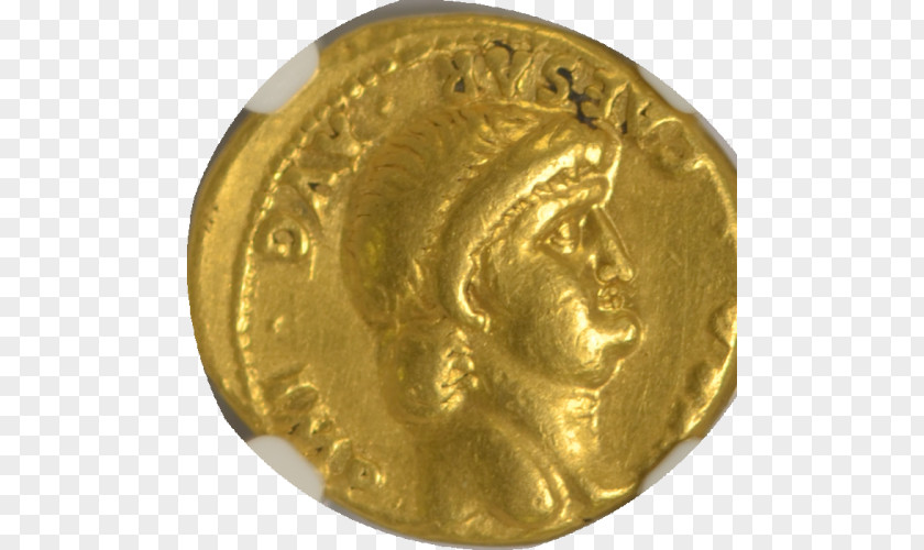 Coin Gold Numismatic Guaranty Corporation Aureus Roman Currency PNG