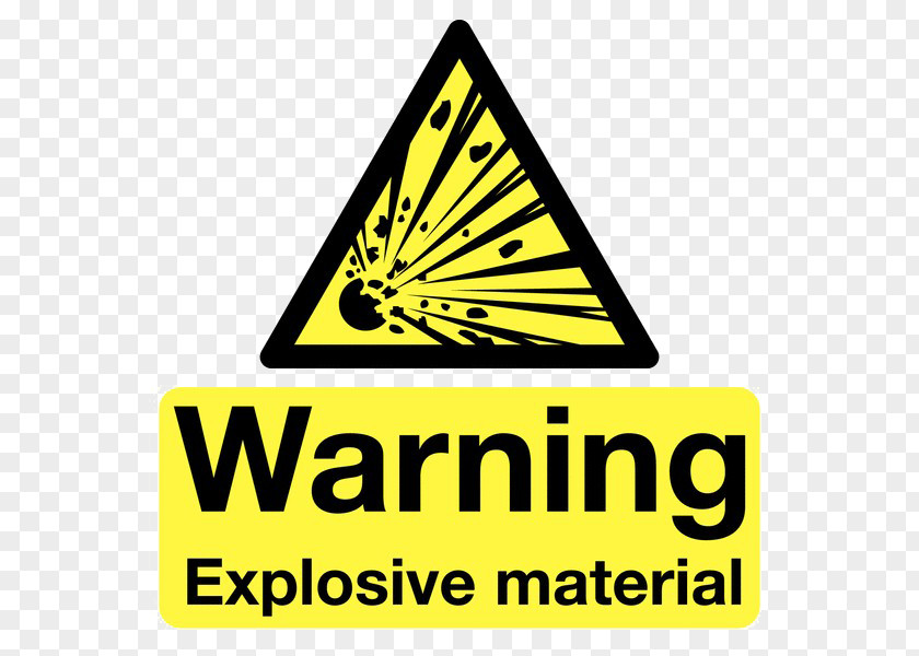 Explosion Warning Label Explosive Material Logo PNG