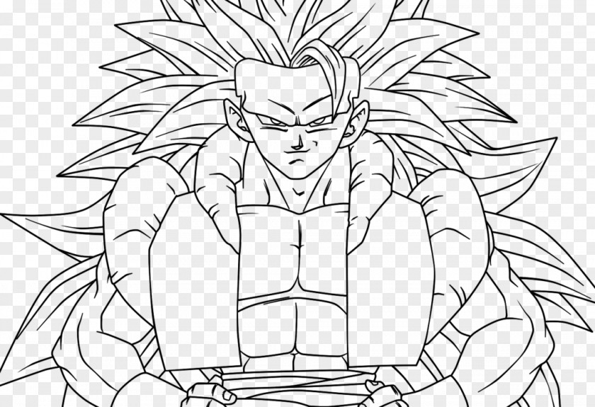 Goku Vegeta Gogeta Goten Coloring Book PNG