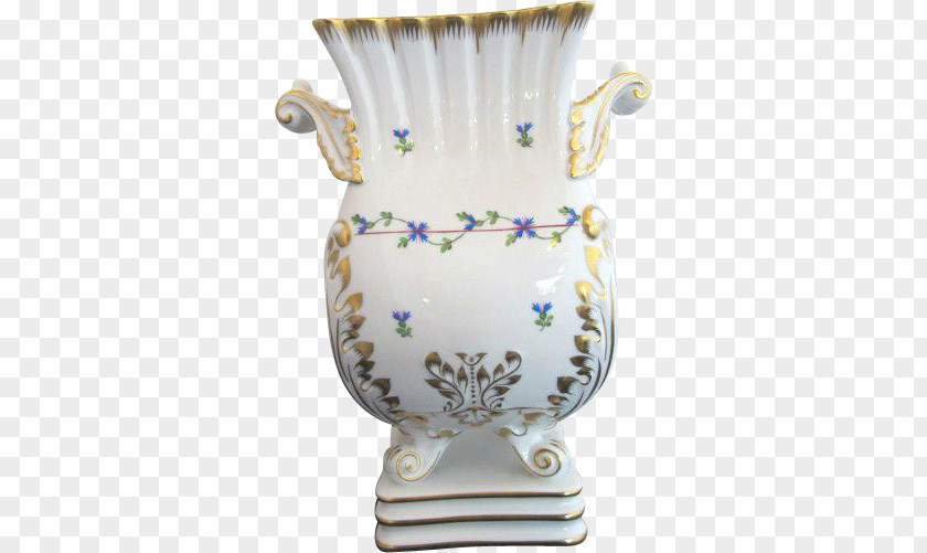 Hand-painted Garlands Ceramic Vase Artifact Porcelain Tableware PNG
