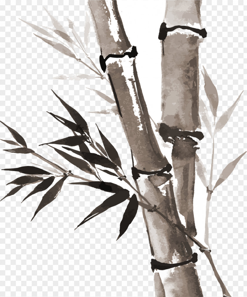 Ink Style Bamboo Wash Painting Drawing Inkstick PNG