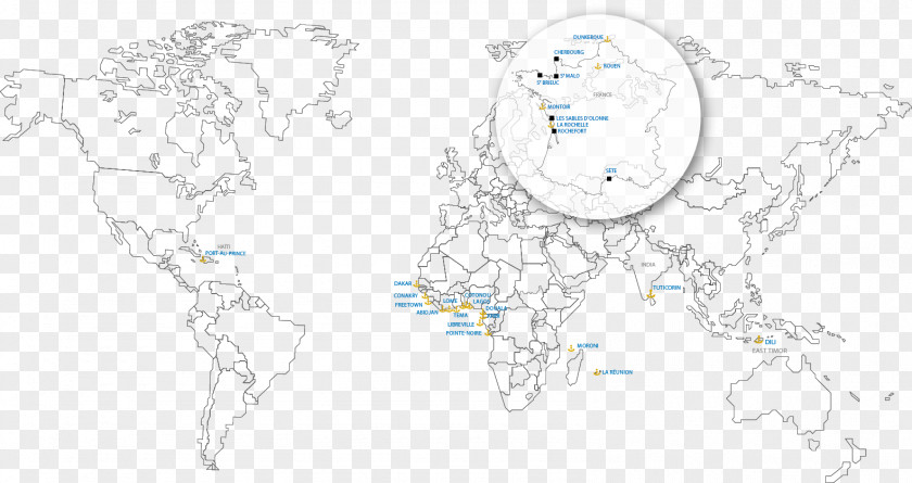 Port Terminal World Sketch PNG