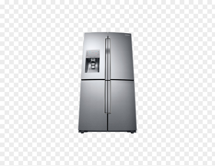 Refrigerator Door Samsung Stainless Steel Countertop PNG