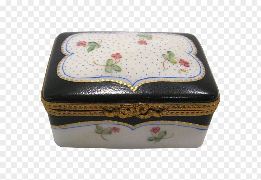 Hand Painted Boxes Porcelain Rectangle Metal PNG