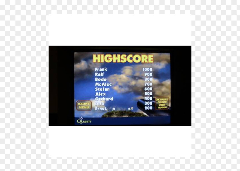 High Score Display Device Advertising Multimedia Brand PNG