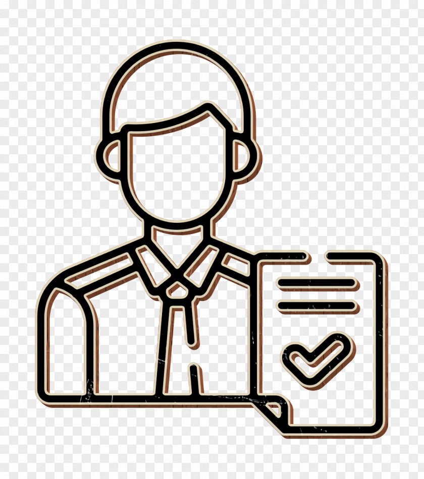 Job Promotion Icon Businessman Employee PNG