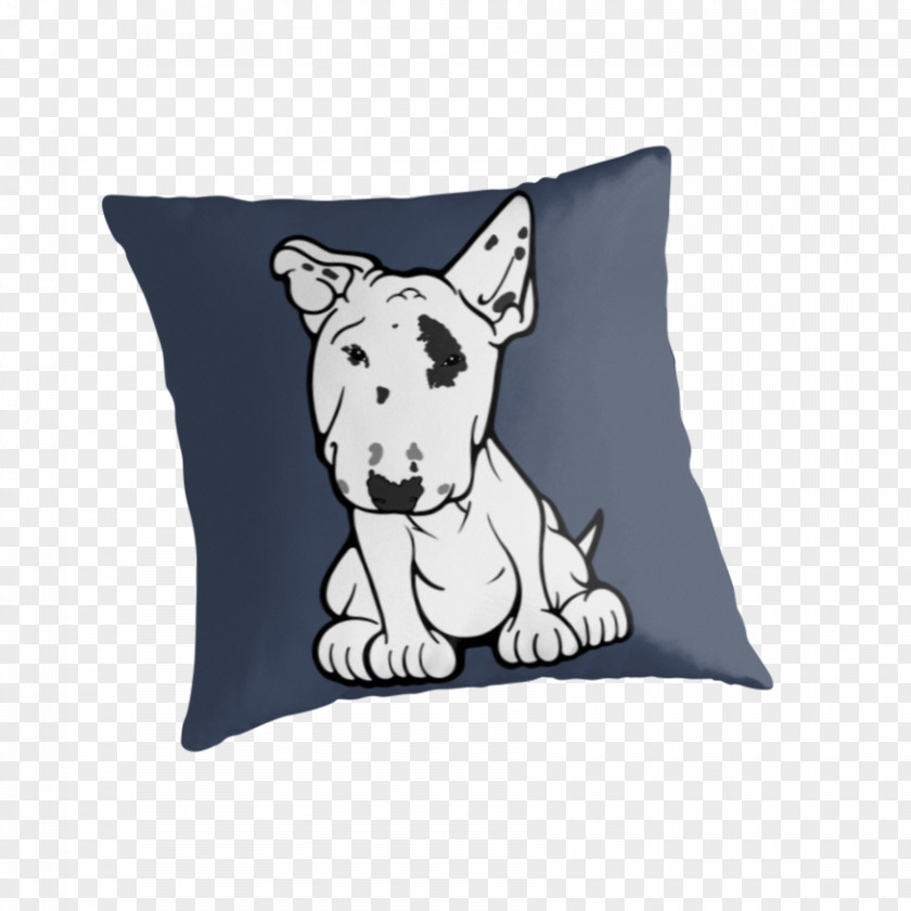 Red Bull Terrier Throw Pillows Cushion Dog Breed PNG