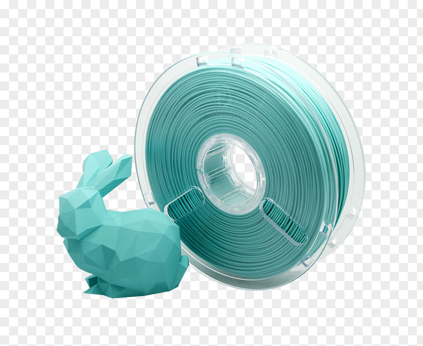 Teal Watercolor 3D Printing Filament Polylactic Acid Acrylonitrile Butadiene Styrene PNG