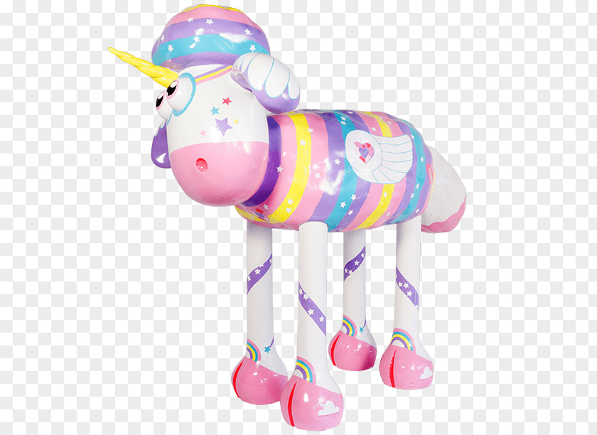 Unicorn CLOUD Pink M Animal Toy Infant PNG