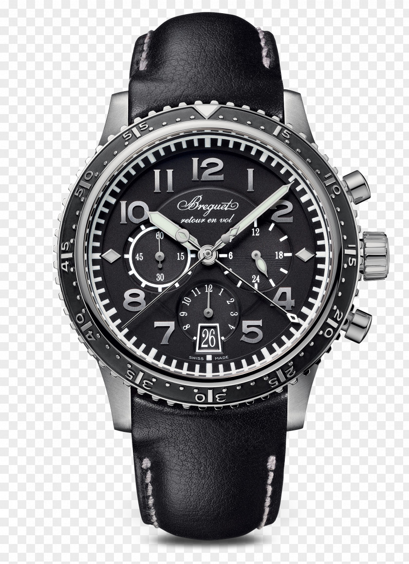 Watch Flyback Chronograph Breguet Chronometer PNG