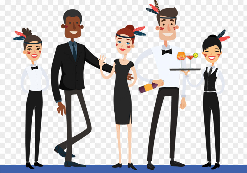 Work Team TempTribe Hotel Waiter Hospitality Industry Clip Art PNG