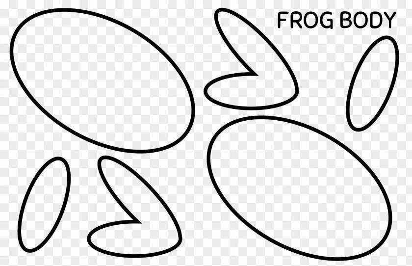 Amphibian Frog Template Paper Pattern PNG