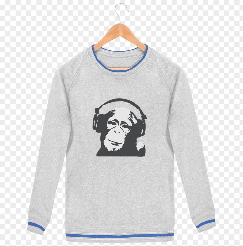 Dj Monkey Sleeve T-shirt Hoodie Sweater Bluza PNG