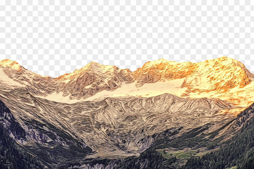 Massif Glacial Landform Mountainous Landforms Mountain Range Rock Water PNG