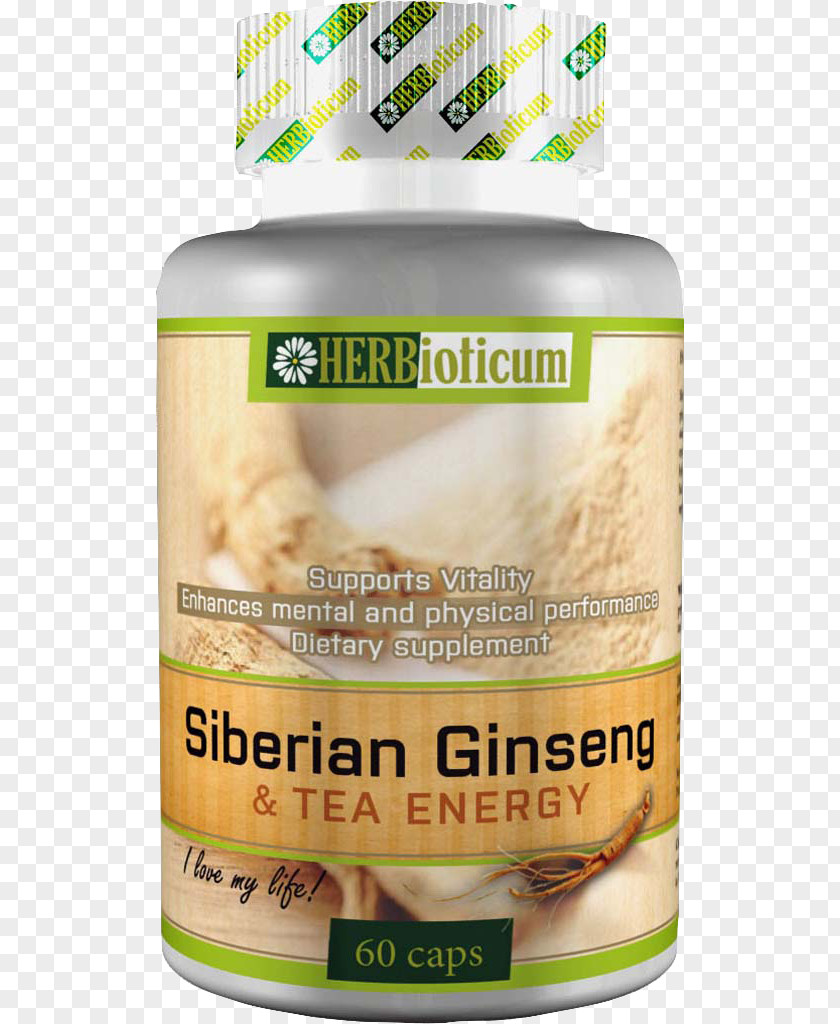 Tablet Dietary Supplement Siberian Ginseng Vitamin B-6 Adaptogen PNG