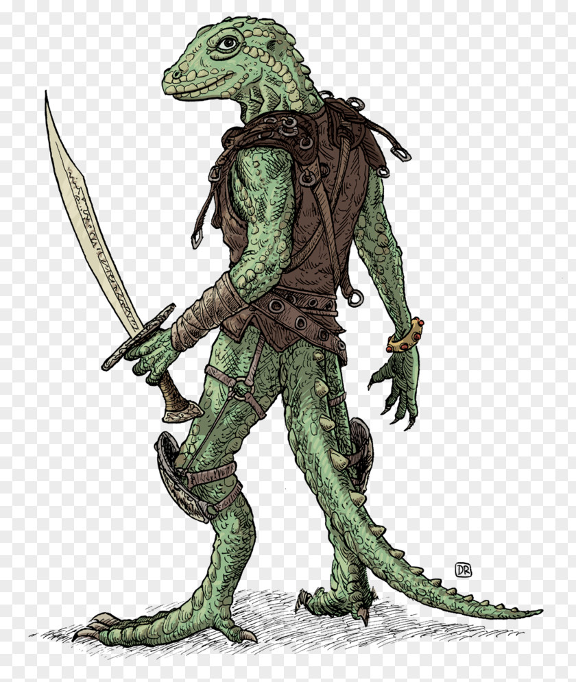 Lizard Man Of Scape Ore Swamp Dungeons & Dragons Art PNG