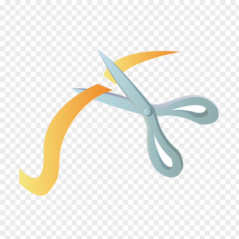 Vector Scissors Ribbon Euclidean PNG
