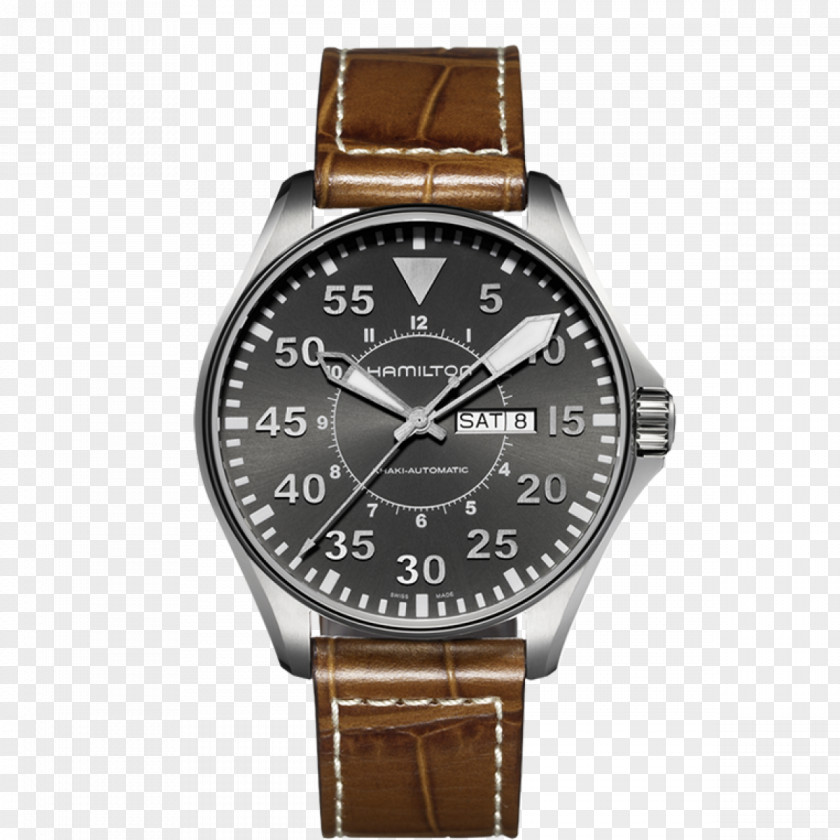 Watch Hamilton Khaki Aviation Pilot Auto 0506147919 Company Chronograph PNG