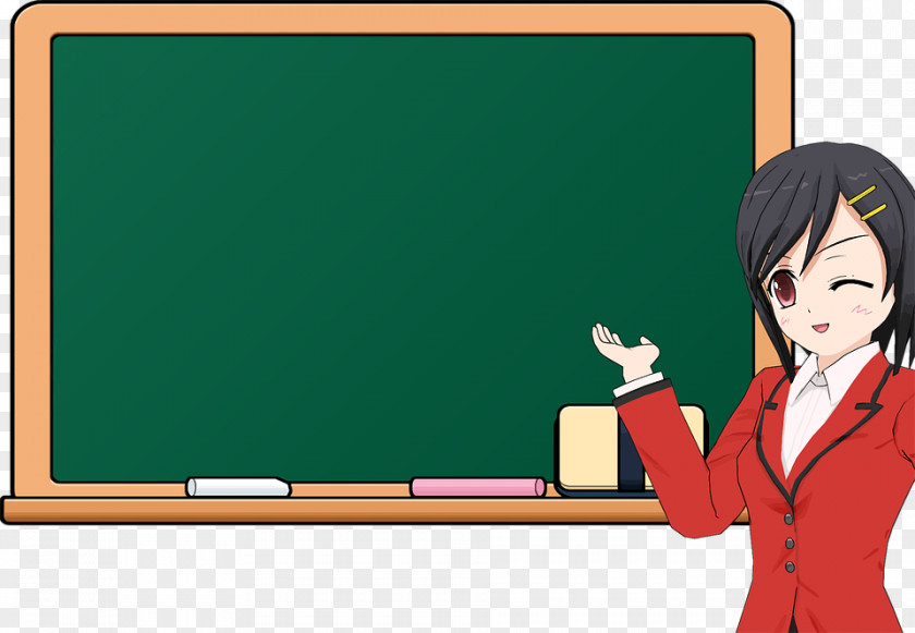 Female Teacher In Class Blackboard Student School Clip Art PNG