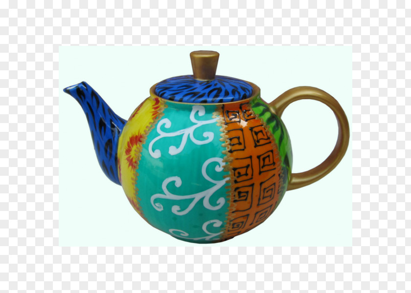 Hand Painted Teapot Ceramic Kettle Bone China PNG