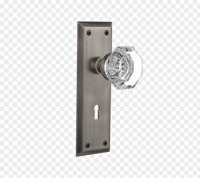 Nostalgic Door Handle Mortise Lock Glass PNG