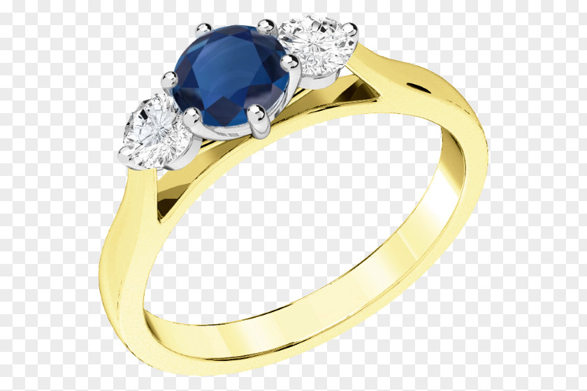 Sapphire Yellow Engagement Ring Diamond PNG
