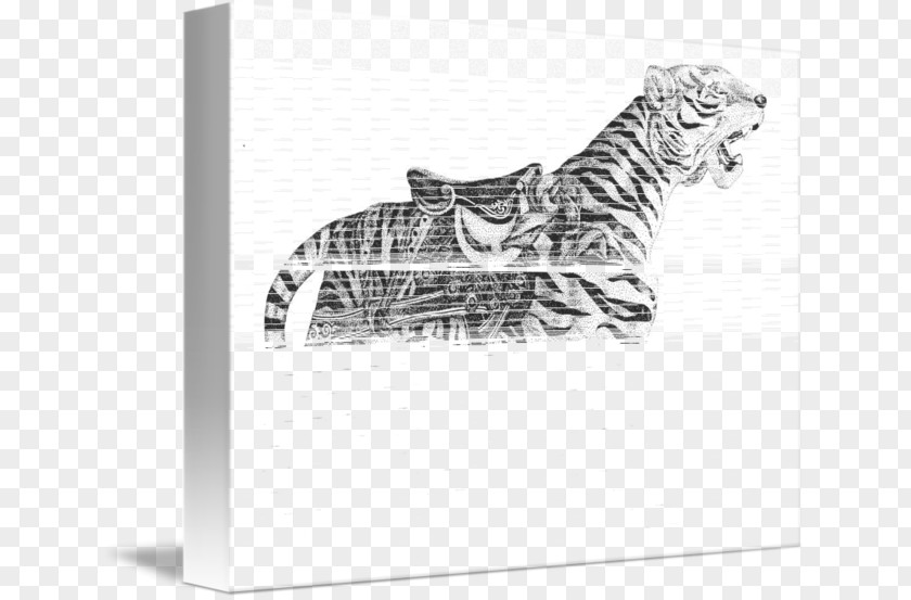 Tiger Paper Printmaking Drawing Art PNG