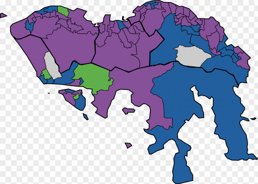 World Map Hong Kong Island Legislative Election, 2016 Electoral District PNG