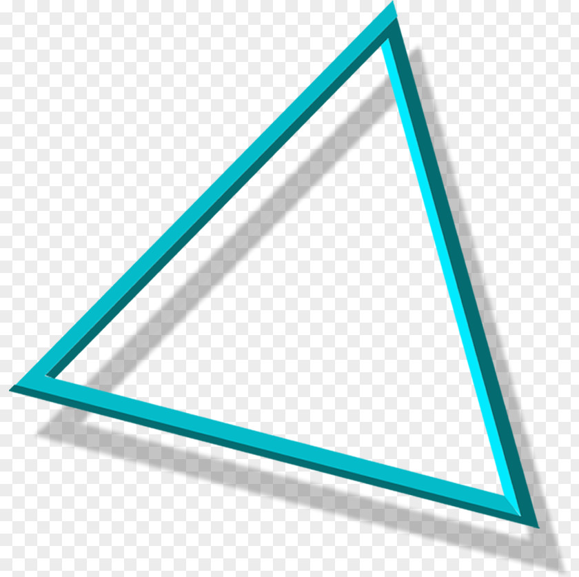 Blue Simple Triangle Border Texture PNG