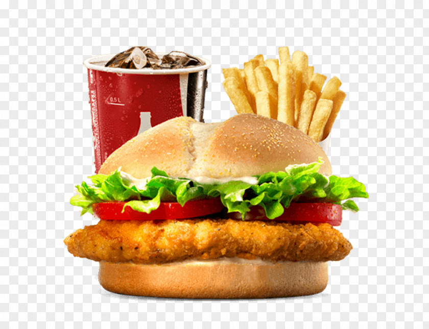 Burger King TenderCrisp Chicken Sandwich Whopper Hamburger Fingers PNG