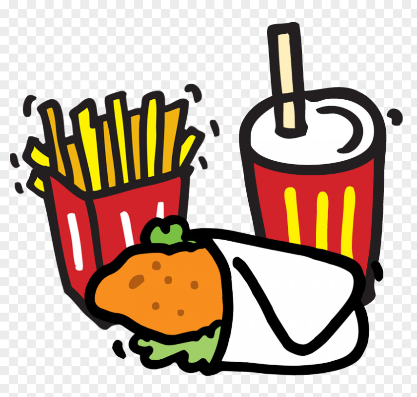 Cliparts Chicken Wrap McDonald's Big Mac French Fries McChicken Clip Art PNG